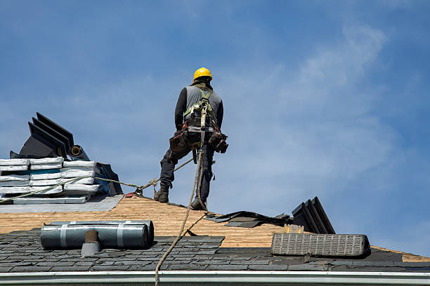 Professional Roof Installation technician working in Wooster, AR